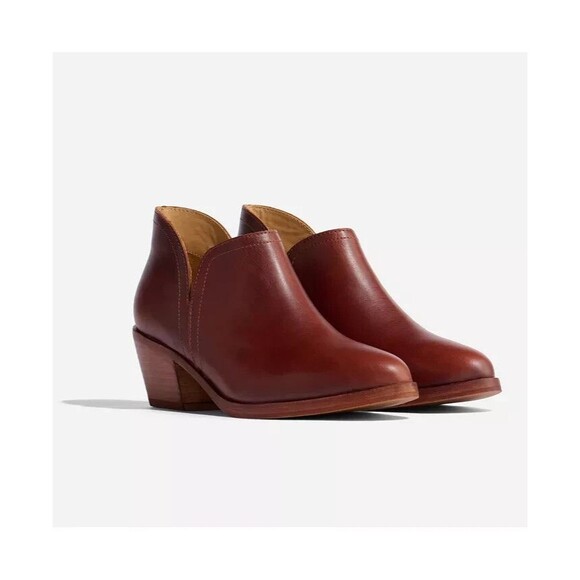 New Nisolo Mia Everyday Ankle Boot Auburn‎ Suede Size 10 Leather Retail $228 - Picture 1 of 8